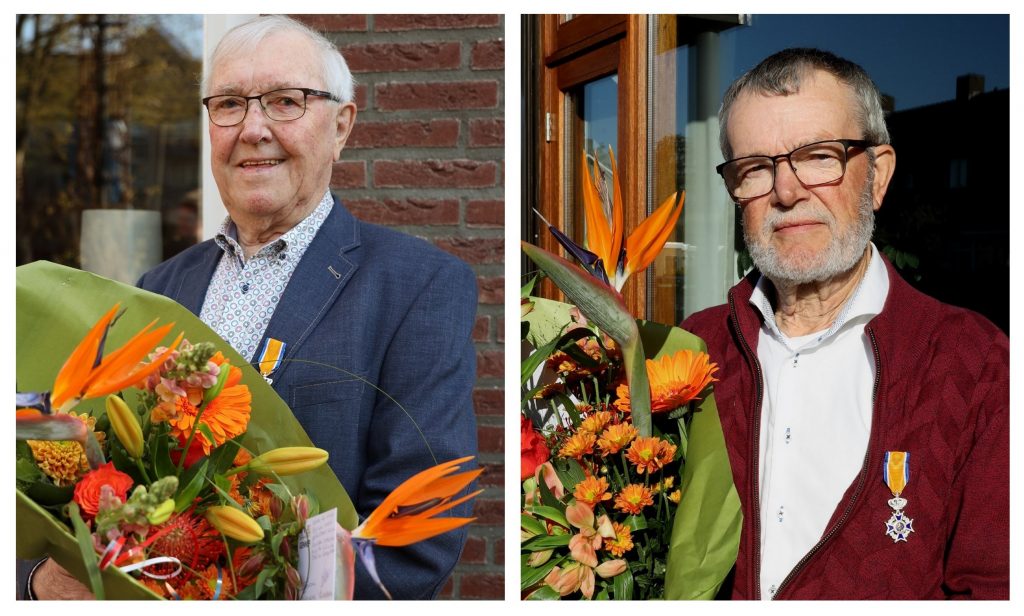 Frans en Gerrit Stoffele benoemd tot Lid in de Orde van Oranje Nassau. (Foto Gemeente Gennep)